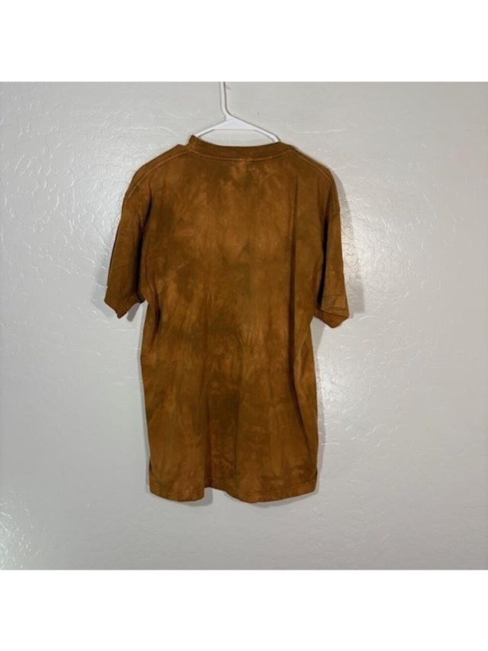 Vintage The Mountain Shirt Mens Large Brown Tie Dye Bear Native Graphic 1999 90s - Picture 5 of 7